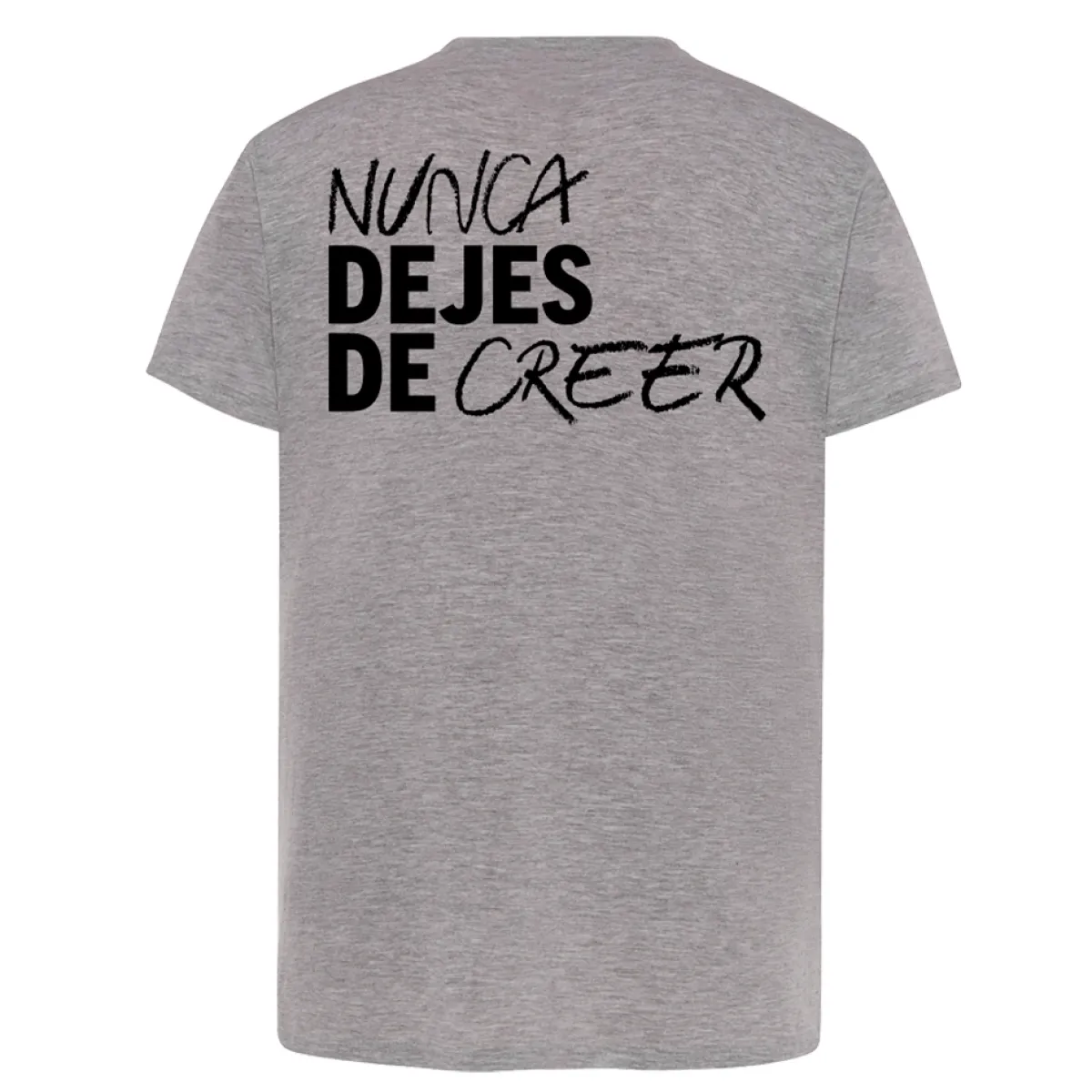 Store Atlético de Madrid CAMISETA NUNCA DEJES DE CREER GRIS NIÑO